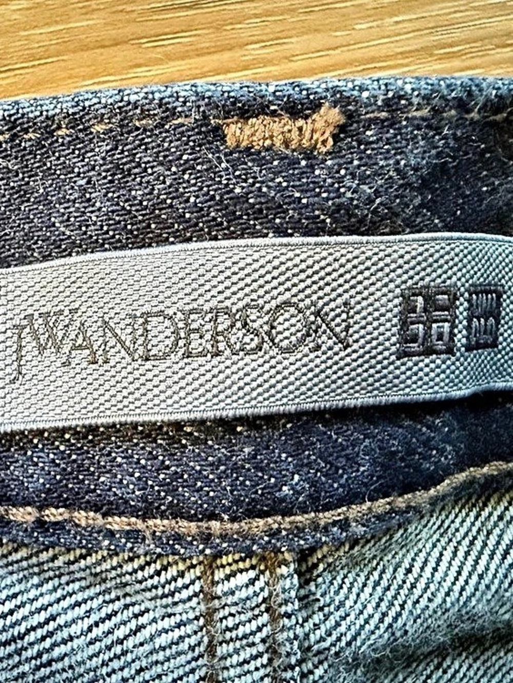 JW Anderson x Uniqlo Straight Leg Jeans in Dark Blue Size 30 - Picture 7 of 8